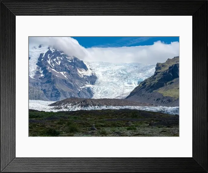 Framed Print : Svinafellsjokull Glacier in Iceland during the summer months Framed Print : Svinafellsjokull Glacier in Iceland during the summer months