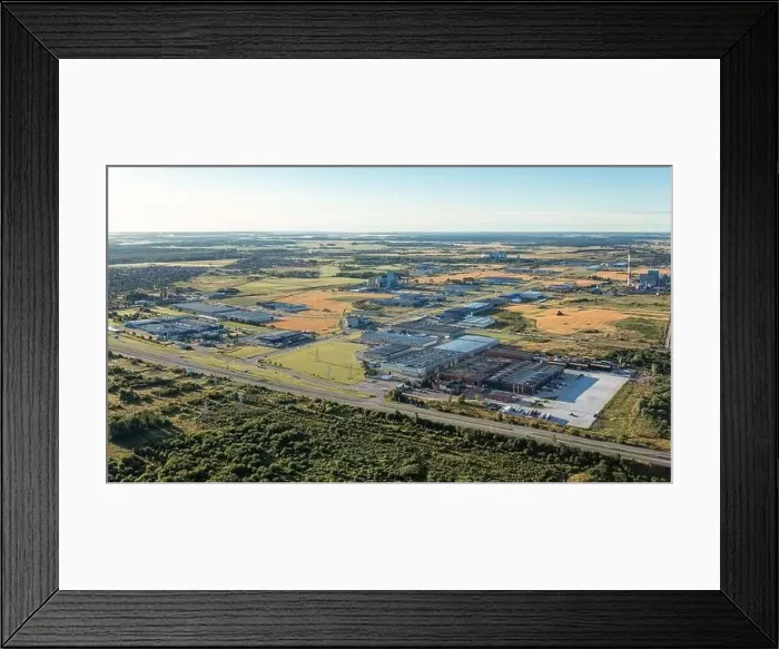 Framed Print : The industrial area of the city from above Framed Print : The industrial area of the city from above
