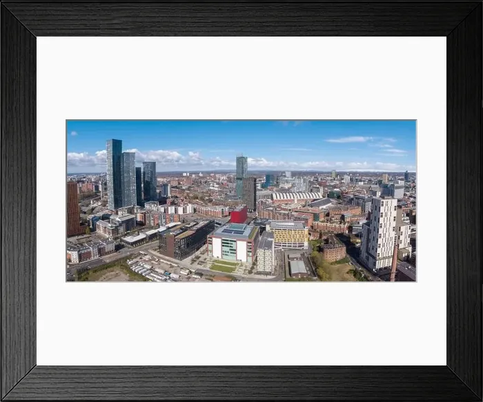 Framed Print : Panoramic aerial image of Beetham Tower Framed Print : Panoramic aerial image of Beetham Tower