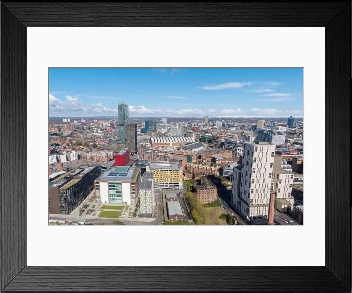 Framed Print : Panoramic aerial image of Beetham Tower Framed Print : Panoramic aerial image of Beetham Tower