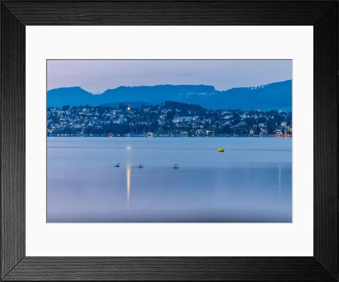 Framed Print : Aerial view of Lake Zurich in the winter morning, Zurich, Switzerland Framed Print : Aerial view of Lake Zurich in the winter morning, Zurich, Switzerland
