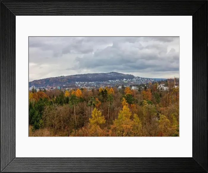 Framed Print : Aerial view of the city of Zurich in the winter morning, Switzerland Framed Print : Aerial view of the city of Zurich in the winter morning, Switzerland