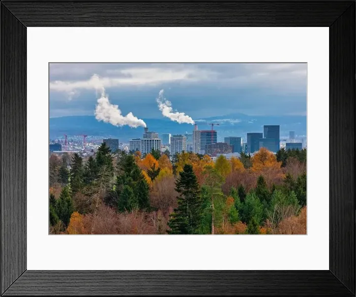 Framed Print : Aerial view of the city of Zurich in the winter morning, Switzerland Framed Print : Aerial view of the city of Zurich in the winter morning, Switzerland