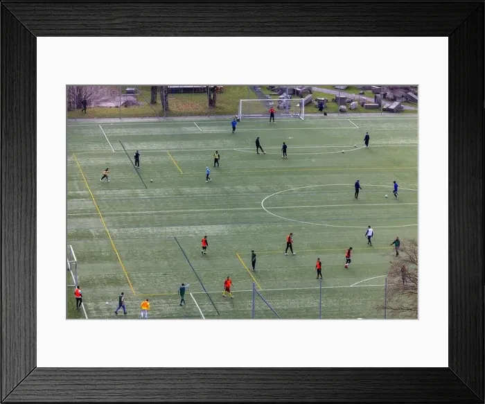 Framed Print : Aerial view of playground at Zürich Affoltern the city of Zurich, Switzerland Framed Print : Aerial view of playground at Zürich Affoltern the city of Zurich, Switzerland
