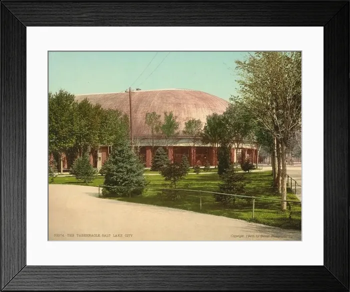Framed Print : Salt Lake Tabernacle, Temple Square, Salt Lake City, Utah 1900 Framed Print : Salt Lake Tabernacle, Temple Square, Salt Lake City, Utah 1900