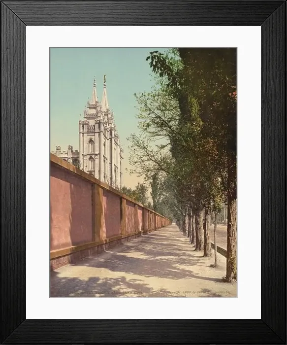 Framed Print : Salt Lake Temple, Salt Lake City, Utah 1900 Framed Print : Salt Lake Temple, Salt Lake City, Utah 1900