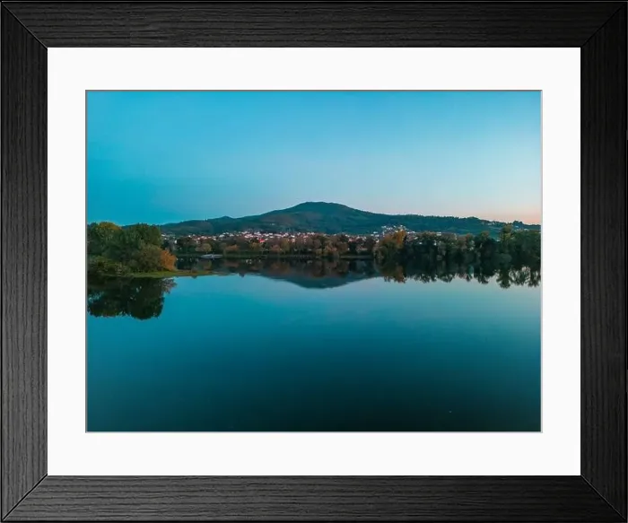 Framed Print : Aereal landscape drone, Tui, Pontevedra Framed Print : Aereal landscape drone, Tui, Pontevedra