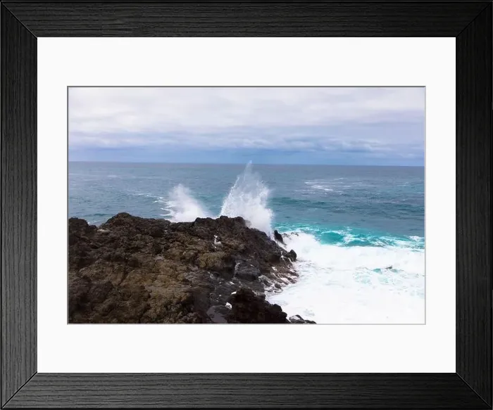 Framed Print : Viewpoint in Los Hervideros. Rugged lava west coast between Playa Blanca and El Golfo Framed Print : Viewpoint in Los Hervideros. Rugged lava west coast between Playa Blanca and El Golfo