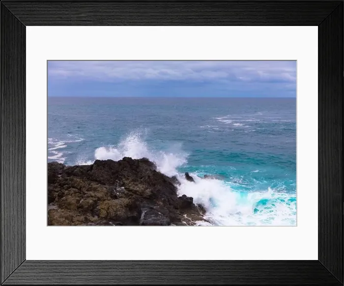 Framed Print : Viewpoint in Los Hervideros. Rugged lava west coast between Playa Blanca and El Golfo Framed Print : Viewpoint in Los Hervideros. Rugged lava west coast between Playa Blanca and El Golfo