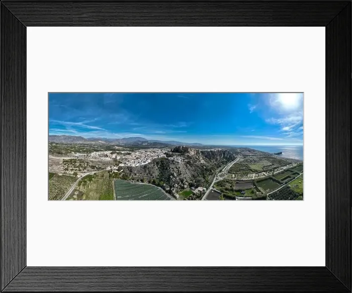 Framed Print : aerial view of the municipality of Salobreña on the coast of Granada, Spain Framed Print : aerial view of the municipality of Salobreña on the coast of Granada, Spain