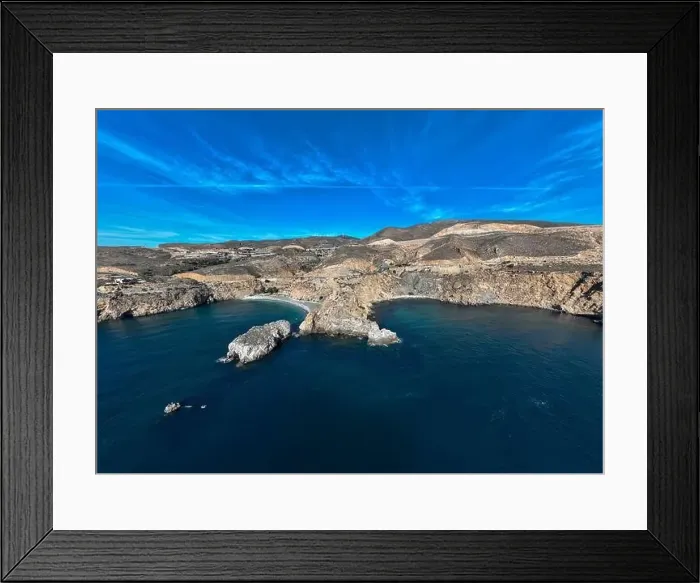 Framed Print : nice aerial view of the Rijana beach on the tropical coast of Granada, Spain Framed Print : nice aerial view of the Rijana beach on the tropical coast of Granada, Spain
