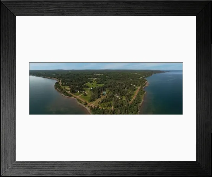 Framed Print : Lake Superior Lake and Shoreline Summer - drone aerial Framed Print : Lake Superior Lake and Shoreline Summer - drone aerial