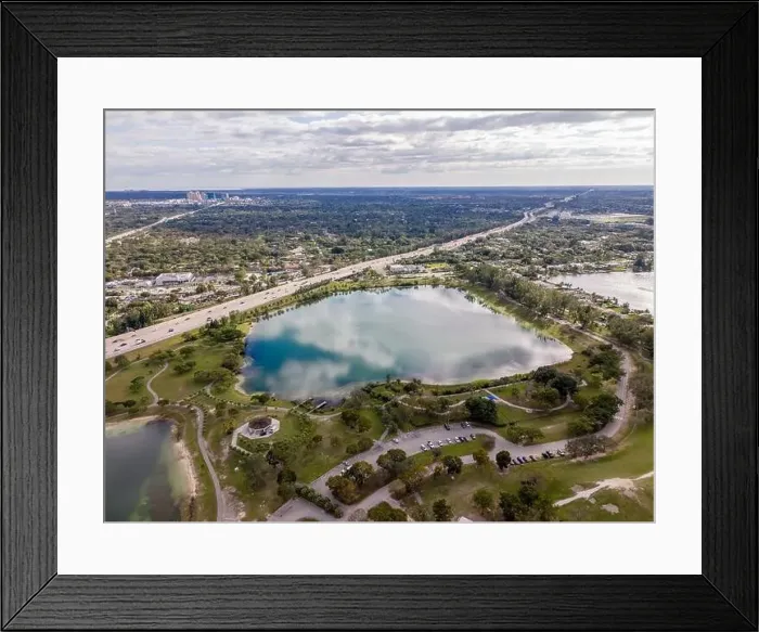 Framed Print : Lakes at Tropical Park Miami circa 2024 photo prints Framed Print : Lakes at Tropical Park Miami circa 2024 photo prints
