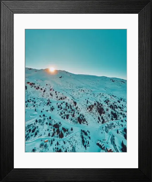 Framed Print : Breathtaking beautiful panoramic aerial view on Snow Alps - winter mountain peaks around French Alps mountains Framed Print : Breathtaking beautiful panoramic aerial view on Snow Alps - winter mountain peaks around French Alps mountains