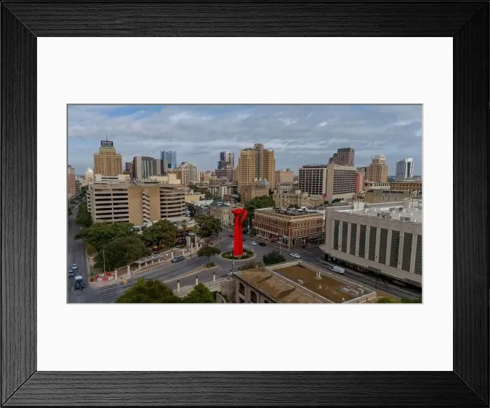 Framed Print : Aerial View Of The City Of San Antonio, Texas Framed Print : Aerial View Of The City Of San Antonio, Texas