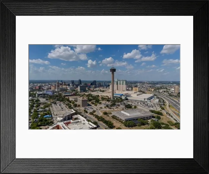 Framed Print : Aerial View Of The City Of San Antonio, Texas Framed Print : Aerial View Of The City Of San Antonio, Texas