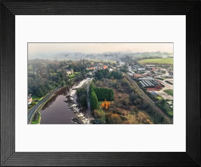Framed Print : Ruswarp is a pretty village that lies in the scenic Esk Valley, just one mile south of Whitby Framed Print : Ruswarp is a pretty village that lies in the scenic Esk Valley, just one mile south of Whitby