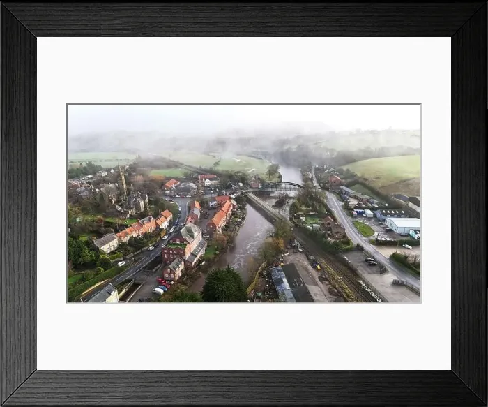 Framed Print : Ruswarp is a pretty village that lies in the scenic Esk Valley, just one mile south of Whitby Framed Print : Ruswarp is a pretty village that lies in the scenic Esk Valley, just one mile south of Whitby