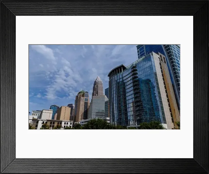 Framed Print : Aerial View Of The Queen City, Charlotte North Carolina Framed Print : Aerial View Of The Queen City, Charlotte North Carolina