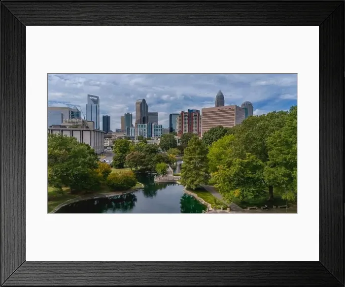 Framed Print : Aerial View Of The Queen City, Charlotte North Carolina Framed Print : Aerial View Of The Queen City, Charlotte North Carolina
