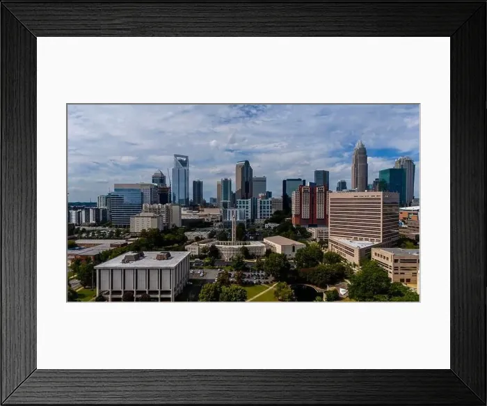 Framed Print : Aerial View Of The Queen City, Charlotte North Carolina Framed Print : Aerial View Of The Queen City, Charlotte North Carolina