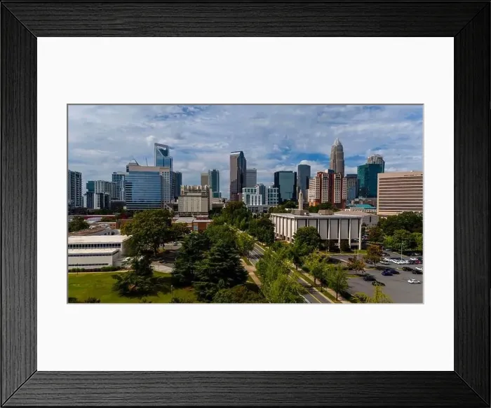 Framed Print : Aerial View Of The Queen City, Charlotte North Carolina Framed Print : Aerial View Of The Queen City, Charlotte North Carolina