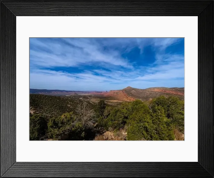 Framed Print : Aerial View Of Rock Formations In The American Southwest Framed Print : Aerial View Of Rock Formations In The American Southwest