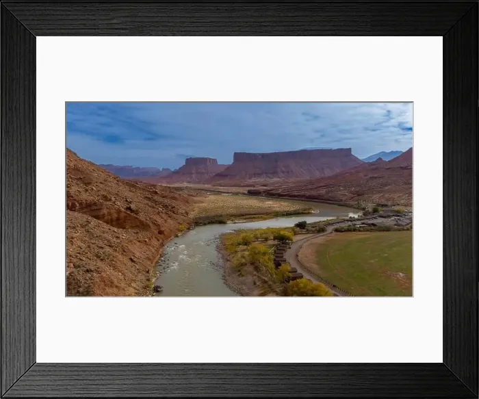 Framed Print : Aerial View Of Rock Formations In The American Southwest Framed Print : Aerial View Of Rock Formations In The American Southwest
