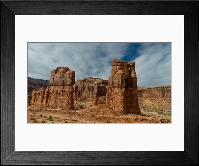Framed Print : Aerial View Of Rock Formations In The American Southwest Framed Print : Aerial View Of Rock Formations In The American Southwest