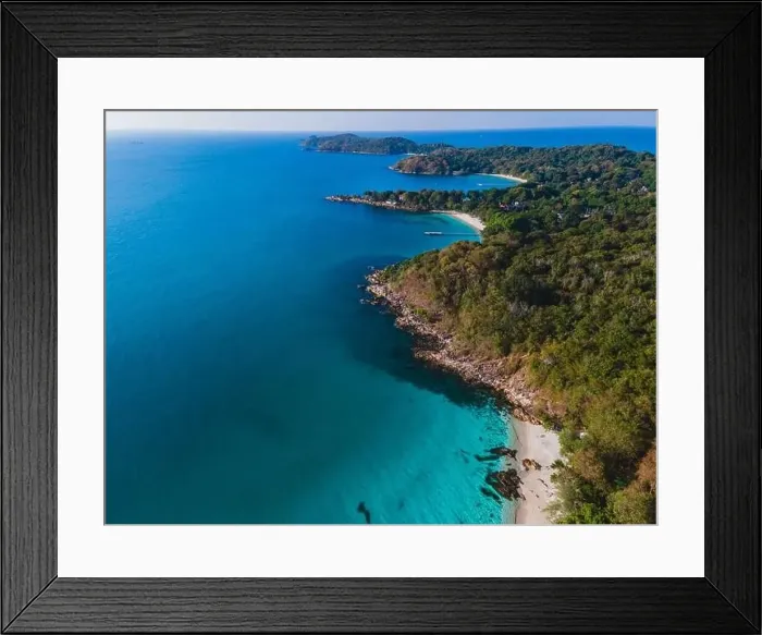 Framed Print : Koh Samet Island Thailand, aerial drone view from above at the Samed Island in Thailand Framed Print : Koh Samet Island Thailand, aerial drone view from above at the Samed Island in Thailand