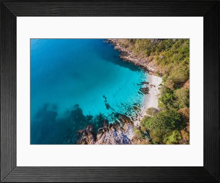 Framed Print : Koh Samet Island Thailand, aerial drone view from above at the Samed Island in Thailand Framed Print : Koh Samet Island Thailand, aerial drone view from above at the Samed Island in Thailand