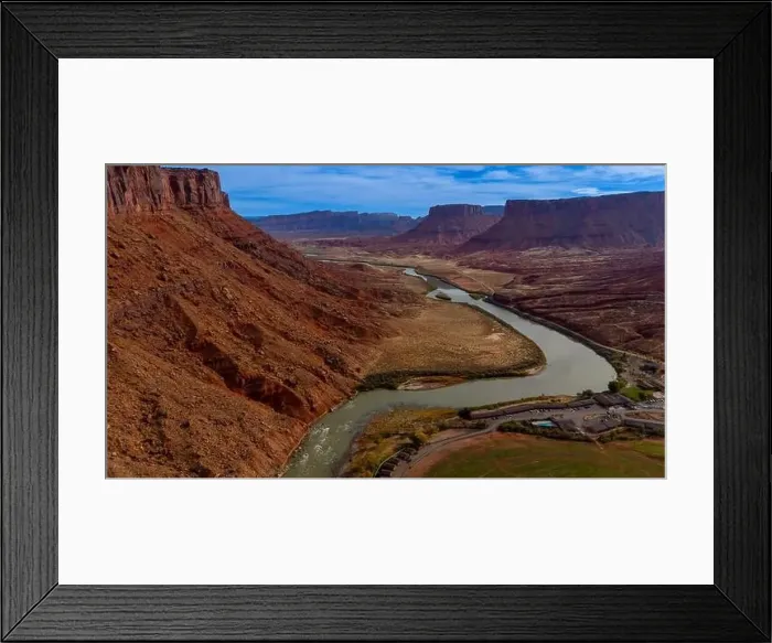 Framed Print : Aerial View Of Rock Formations In The American Southwest Framed Print : Aerial View Of Rock Formations In The American Southwest