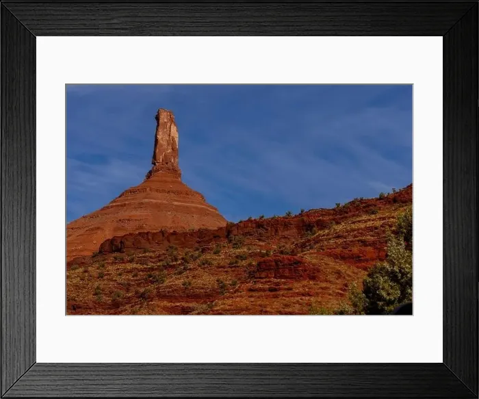 Framed Print : Aerial View Of Rock Formations In The American Southwest Framed Print : Aerial View Of Rock Formations In The American Southwest