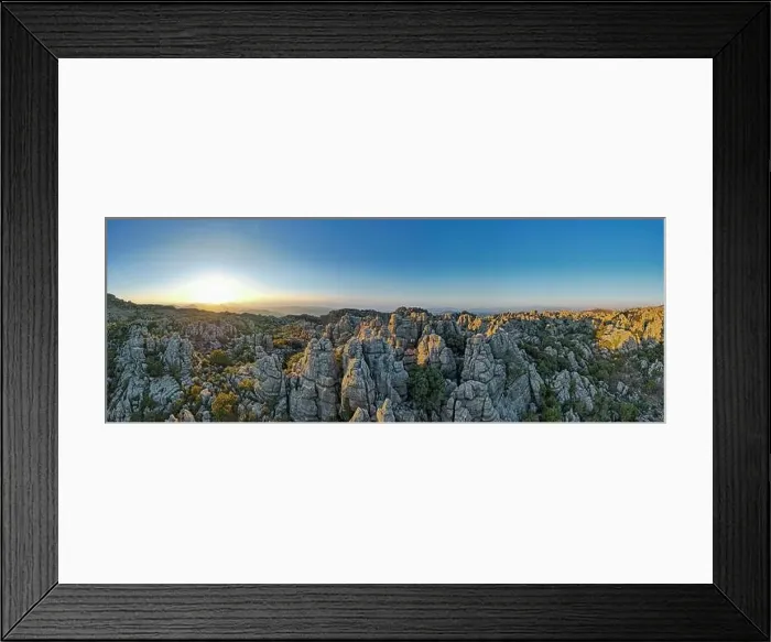 Framed Print : Unreal rock formation and landscape of Torcal de Antequera in Malaga, Andalusia, Spain. Aerial drone View Framed Print : Unreal rock formation and landscape of Torcal de Antequera in Malaga, Andalusia, Spain. Aerial drone View