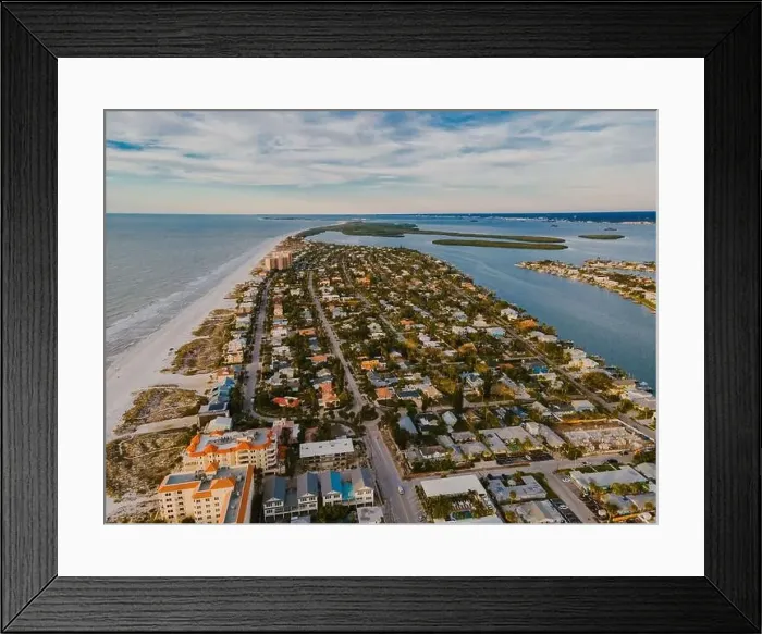 Framed Print : An aerial shot captures the tranquil streets Framed Print : An aerial shot captures the tranquil streets