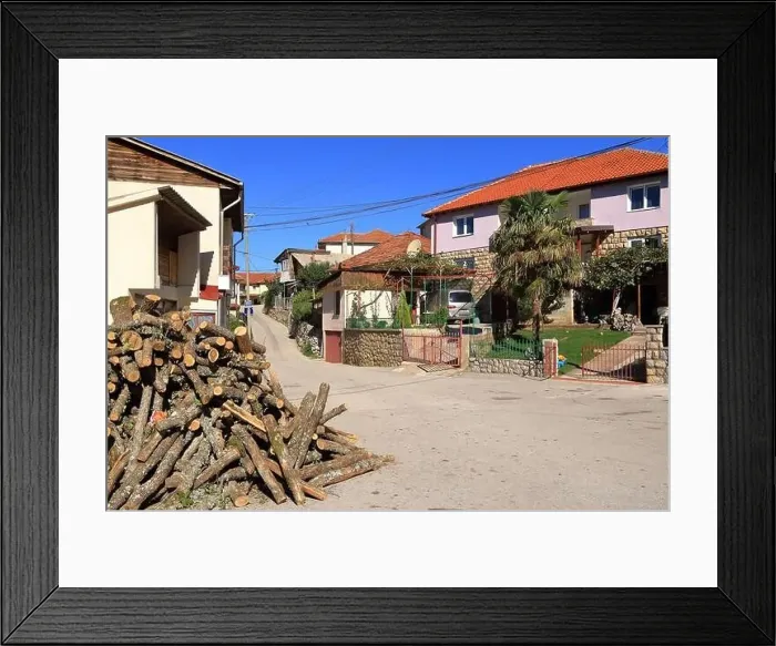 Framed Print : September 12 2023 - Elshani in North Macedonia: Small village at Lake Ohrid Framed Print : September 12 2023 - Elshani in North Macedonia: Small village at Lake Ohrid