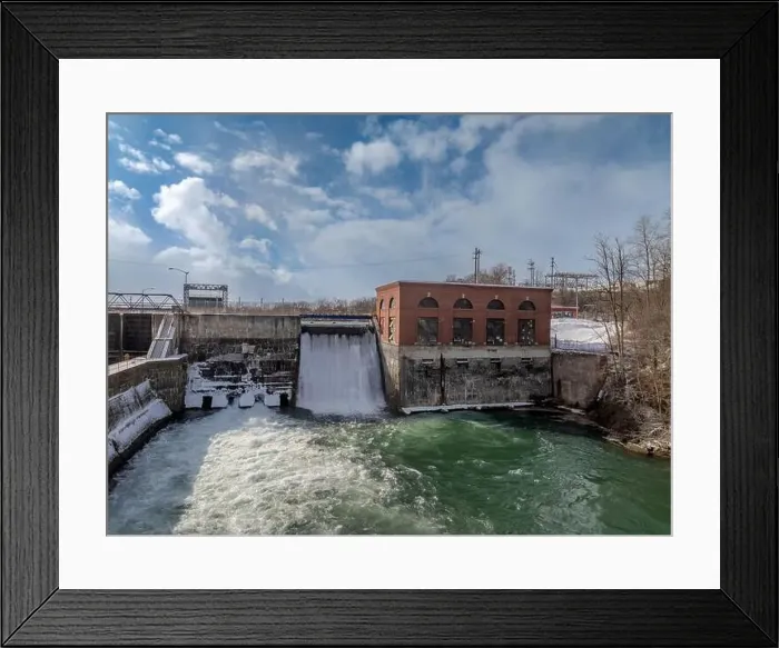 Framed Print : Winter aerial Image of the Erie Canal Locks found in Seneca Falls, NY, between Seneca Lake and Cayuga Lake Framed Print : Winter aerial Image of the Erie Canal Locks found in Seneca Falls, NY, between Seneca Lake and Cayuga Lake