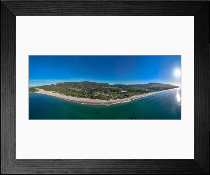 Framed Print : Panoramic view of Bolonia beach in the municipality of Tarifa, Andalusia Framed Print : Panoramic view of Bolonia beach in the municipality of Tarifa, Andalusia