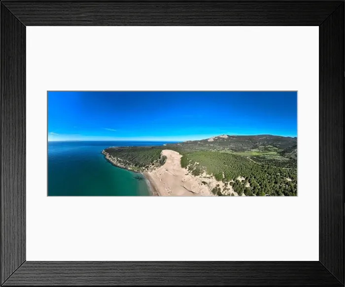Framed Print : Panoramic view of Bolonia beach in the municipality of Tarifa, Andalusia Framed Print : Panoramic view of Bolonia beach in the municipality of Tarifa, Andalusia