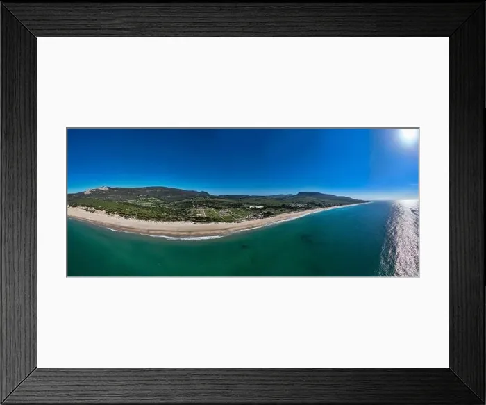 Framed Print : Panoramic view of Bolonia beach in the municipality of Tarifa, Andalusia Framed Print : Panoramic view of Bolonia beach in the municipality of Tarifa, Andalusia