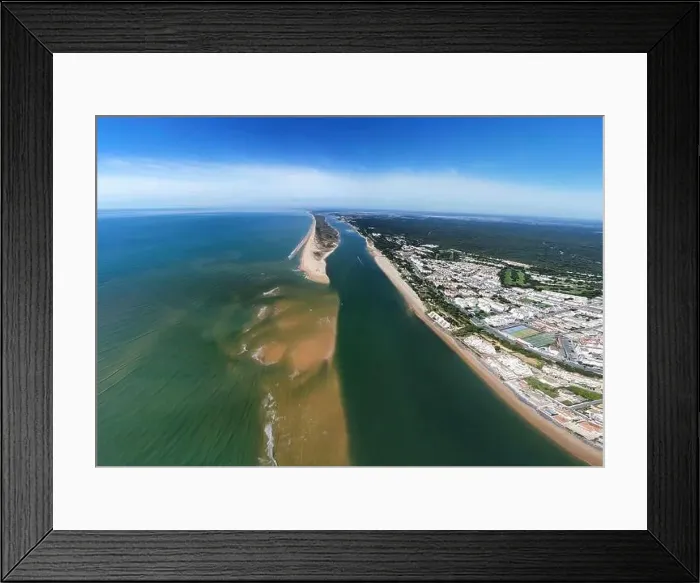 Framed Print : Aerial view of the Rompido Arrow (La Flecha del Rompido) Framed Print : Aerial view of the Rompido Arrow (La Flecha del Rompido)