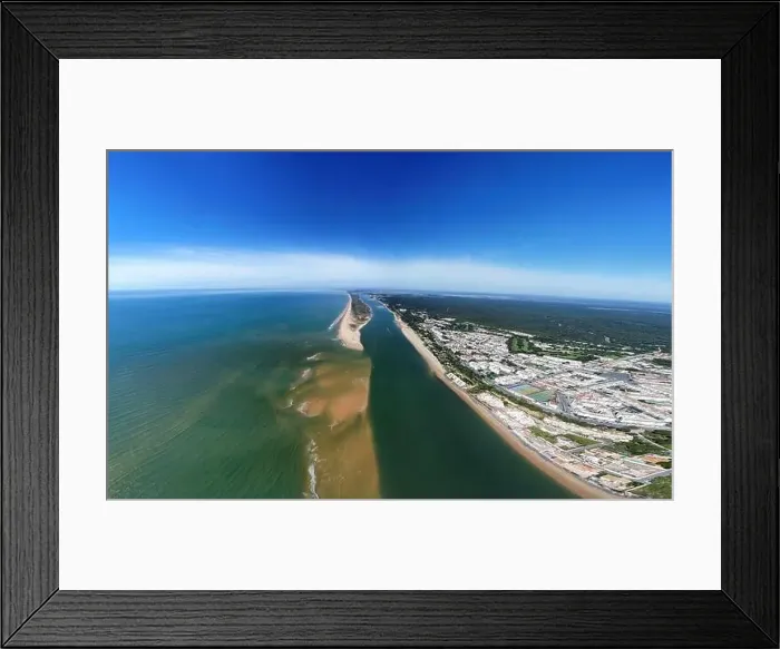 Framed Print : Aerial view of the Rompido Arrow (La Flecha del Rompido) Framed Print : Aerial view of the Rompido Arrow (La Flecha del Rompido)