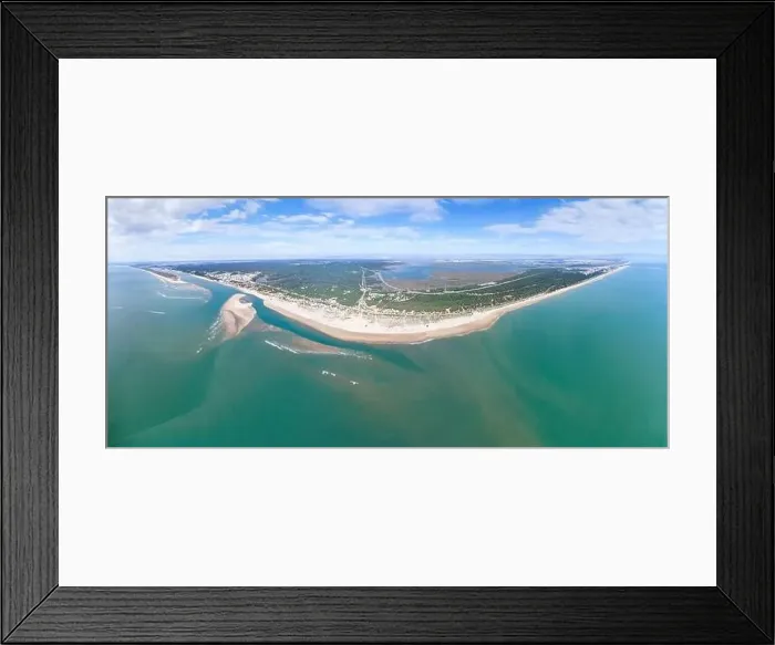 Framed Print : Aerial drone view of the beaches of Cartaya and Punta Umbria Framed Print : Aerial drone view of the beaches of Cartaya and Punta Umbria