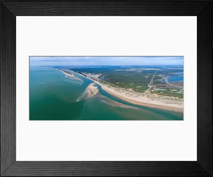 Framed Print : Aerial view of the Rompido Arrow (La Flecha del Rompido) Framed Print : Aerial view of the Rompido Arrow (La Flecha del Rompido)