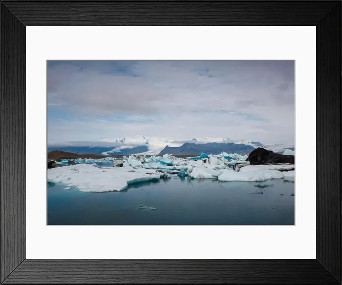 Framed Print : Jokulsarlon glacier lagoon in summer Framed Print : Jokulsarlon glacier lagoon in summer