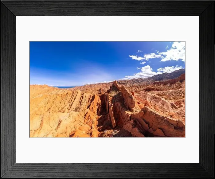 Framed Print : Aerial top view to beautiful landscape of Skazka canyon Framed Print : Aerial top view to beautiful landscape of Skazka canyon