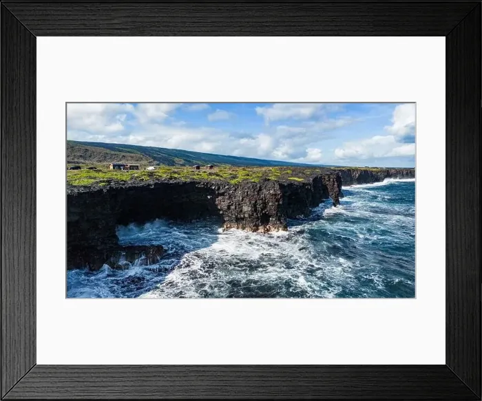Framed Print : Aerial photography the coast of Big Island, Hawaii Framed Print : Aerial photography the coast of Big Island, Hawaii