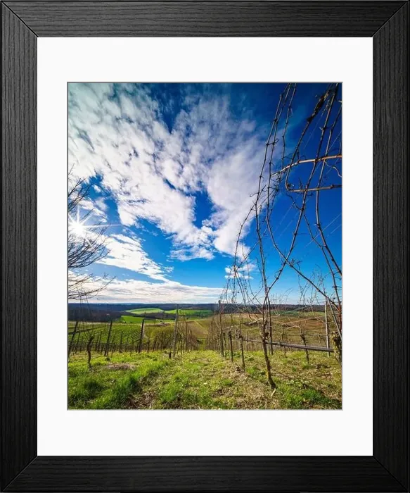 Framed Print : Kraichgau Landscape in southern Germany Framed Print : Kraichgau Landscape in southern Germany