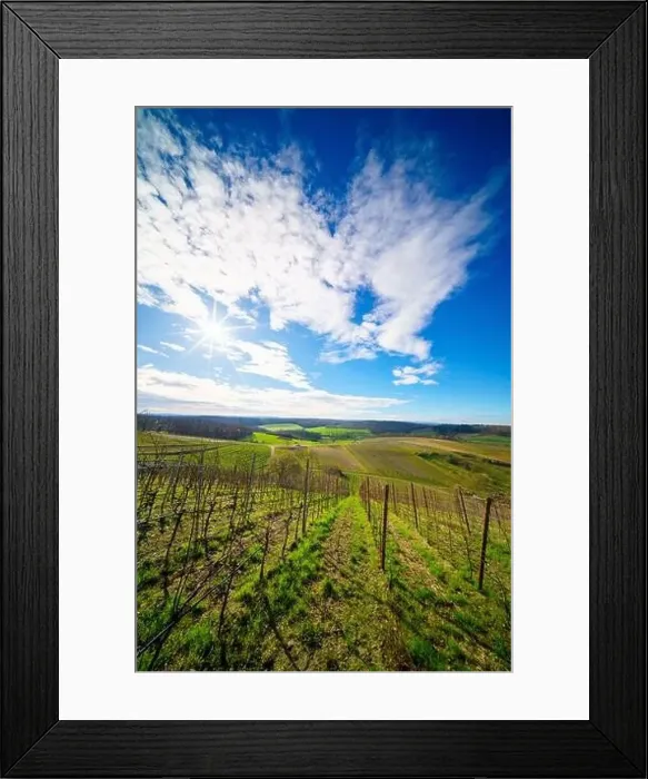 Framed Print : Kraichgau Landscape in southern Germany Framed Print : Kraichgau Landscape in southern Germany