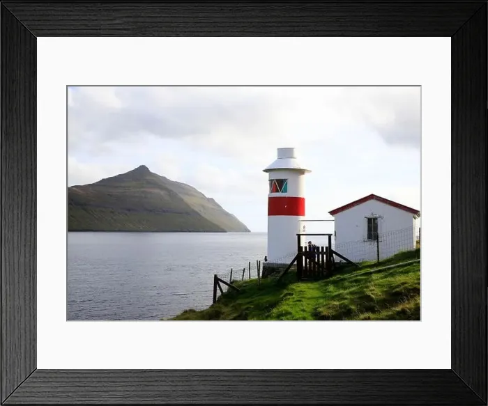Framed Print : SLighthouse in the Faroe islands near Sydradalur, Kalsoy, Faroe Framed Print : SLighthouse in the Faroe islands near Sydradalur, Kalsoy, Faroe